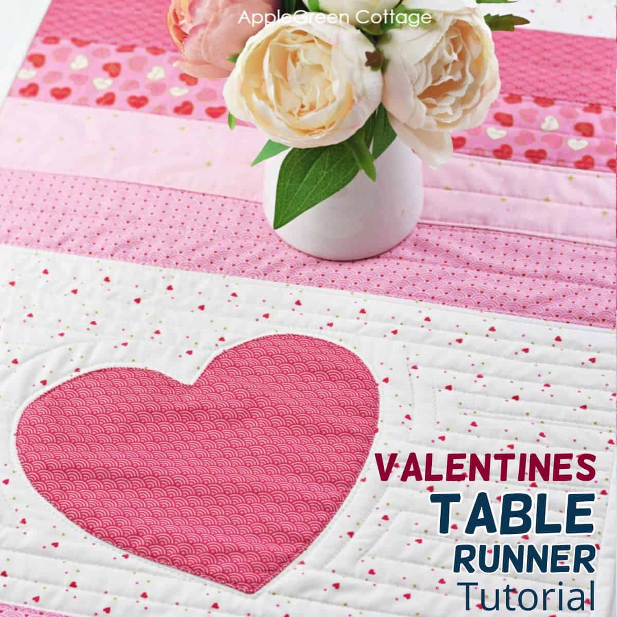 Valentines Table Runner 36 Inches