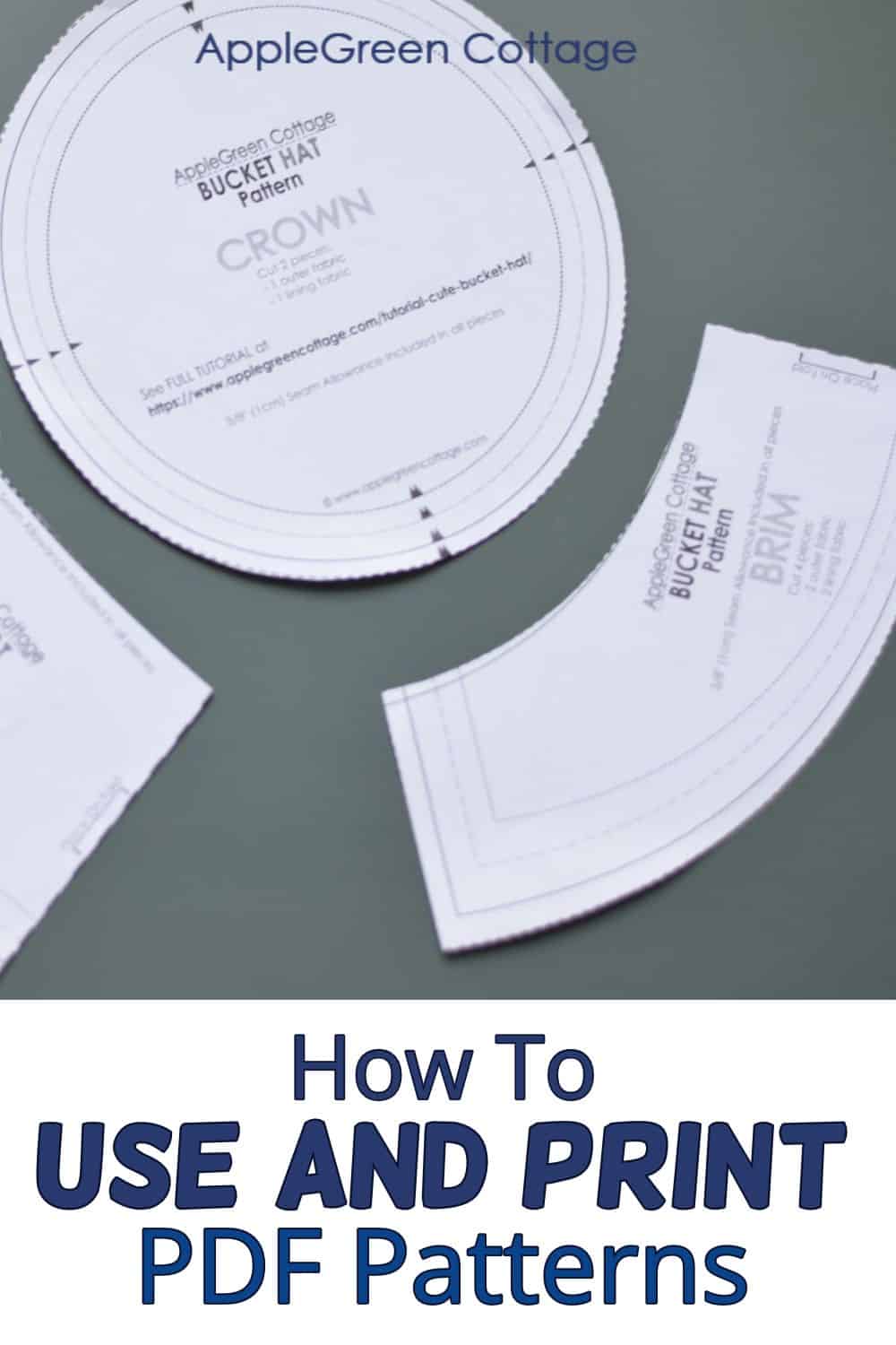 how to use and print pdf patterns on paper