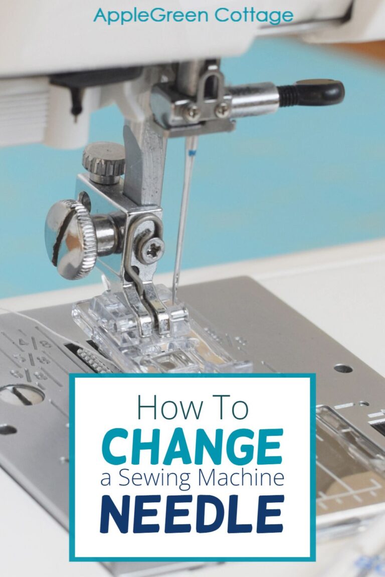 How To Change A Sewing Machine Needle AppleGreen Cottage