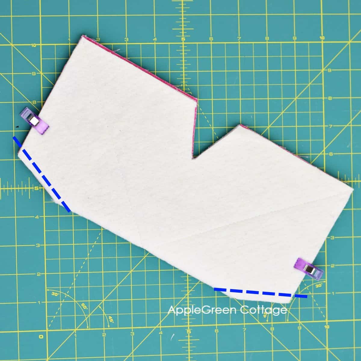 sewing darted corners