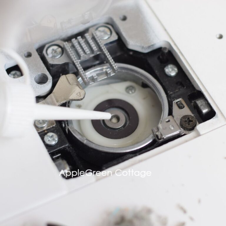 How To Oil A Sewing Machine - AppleGreen Cottage