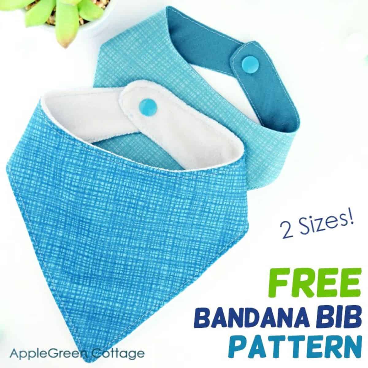 Nothingcuter Personalised Animal Print Bandana Bib For Baby – Snap Closure, 4 Patterns, UK Made