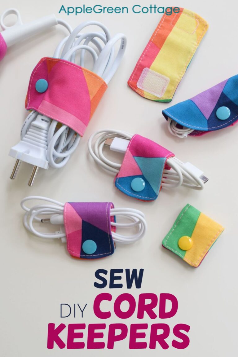 How To Make A Cord Keeper Diy Cord Wrap AppleGreen Cottage