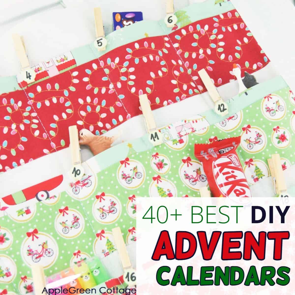 40+ BEST Reusable Diy Advent Calendars - AppleGreen Cottage