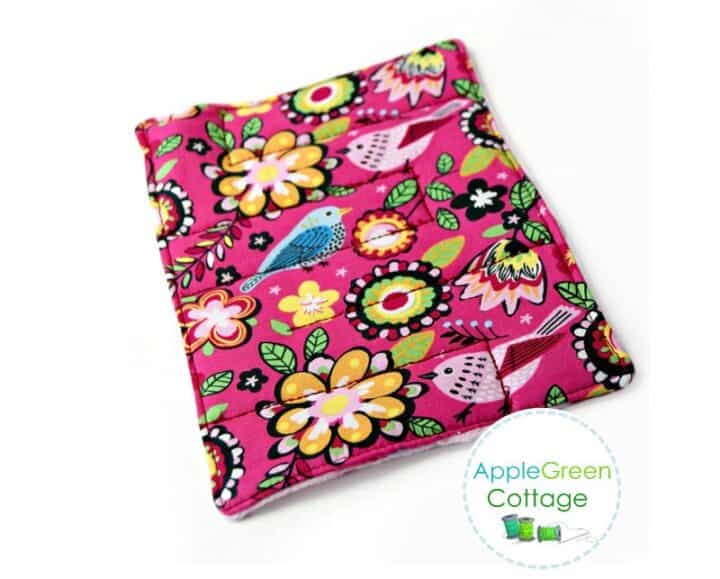 finished fabric marble maze in floral prints with a free sewing pattern