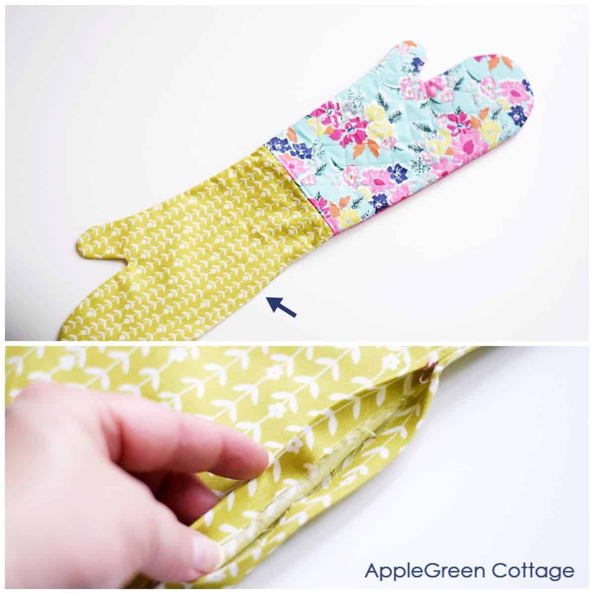 Quilted Oven Mitt - Free Sewing Pattern