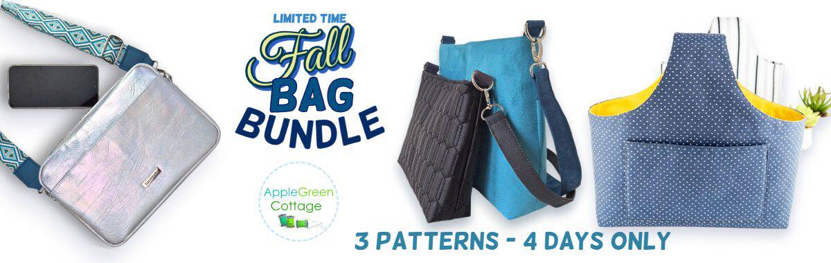3 bag patterns for 4 days only, by applegreencottage