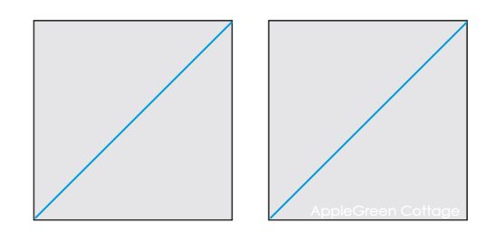 Digital illustration of pinwheel quilt block layout – A diagram showing fabric placement and sewing steps for creating a pinwheel block.