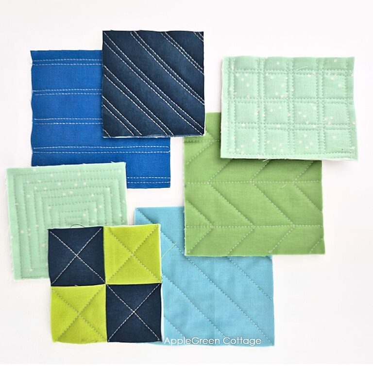 How To Make An EASY! Patchwork Quilt - AppleGreen Cottage