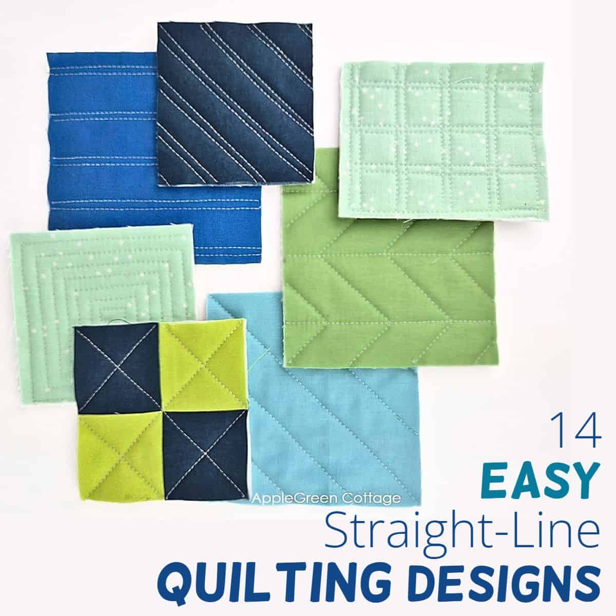 A collection of 14 easy straight-line quilting designs – Explore beginner-friendly quilting ideas to add texture and style to your projects.