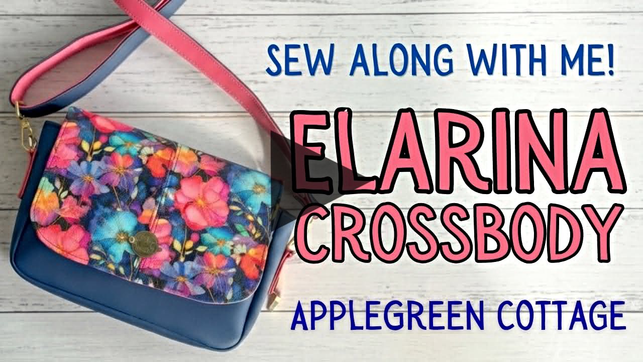 Youtube bagmaking video tutorial of Elarina Purse Pattern by ClayandCoHandmade.