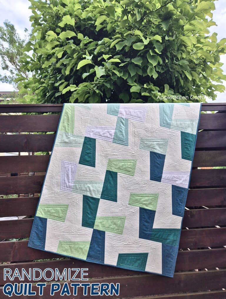 Randomize - Modern Quilt Pattern - AppleGreen Cottage