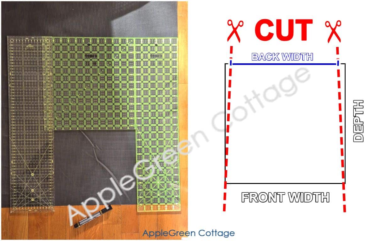 cutting mesh for patio chair